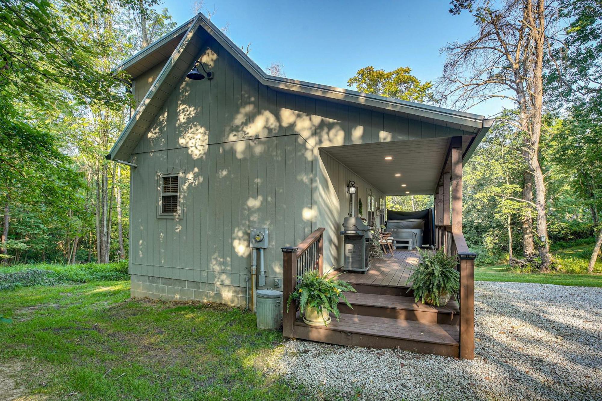 Idyllic Cabin In The Heart Of Hocking Hills Rockbridge Esterno foto