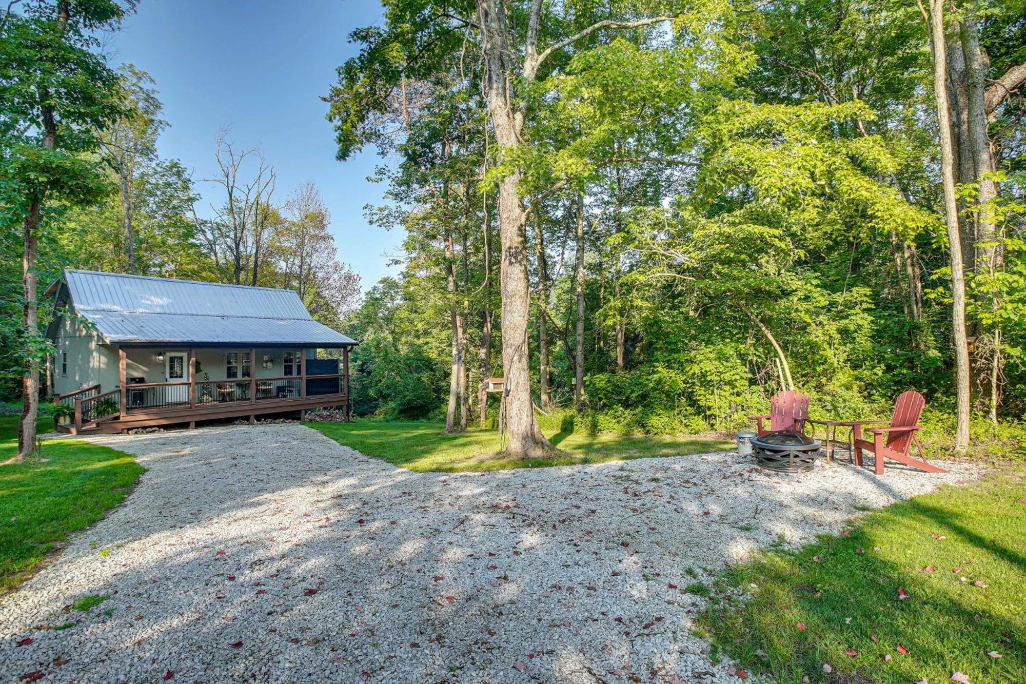 Idyllic Cabin In The Heart Of Hocking Hills Rockbridge Esterno foto